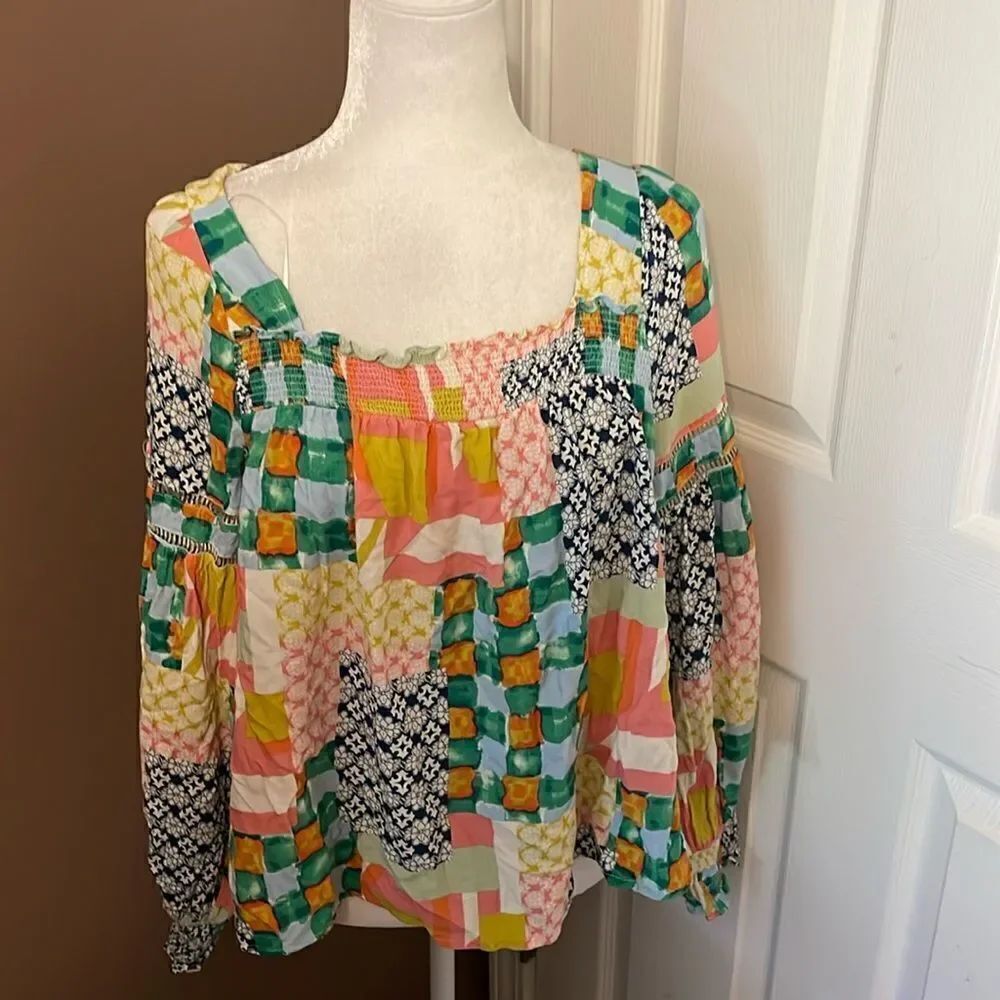 Fate Becker Avant Garde Bohemian Contemporary Top Size Large